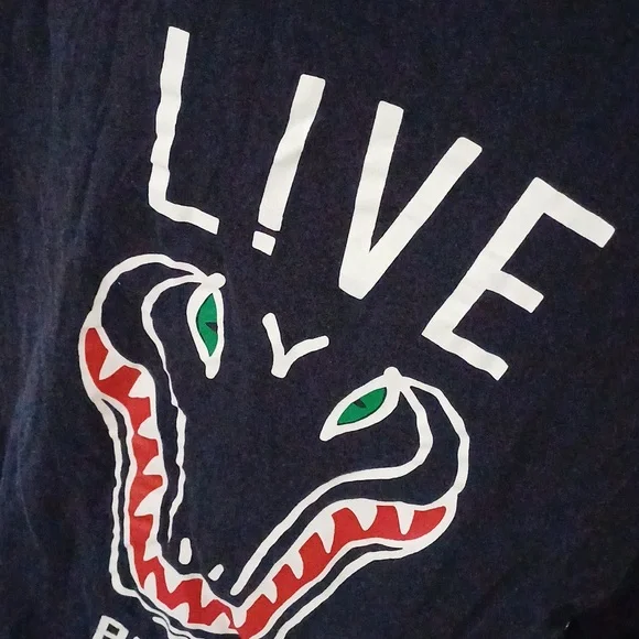 Lacoste Live Paris rare crewneck long sleeve navy tshirt 6 M/L - Picture 12 of 15